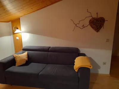 Ein Sitzbereich in der Unterkunft Palfengut