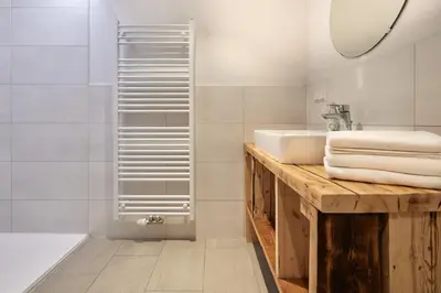 Ein Badezimmer in der Unterkunft Pension Vorberghof- Bauernhofurlaub