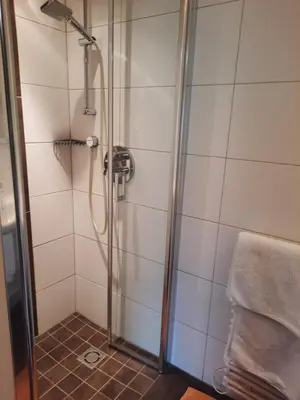 Ein Badezimmer in der Unterkunft Landgasthof Hubertusstubn