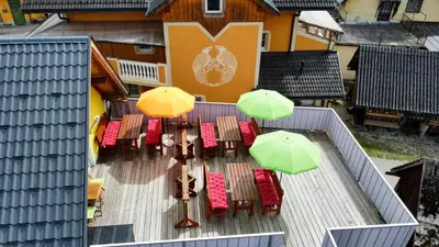 Das Gebäude in dem sich die Ferienwohnung befindet