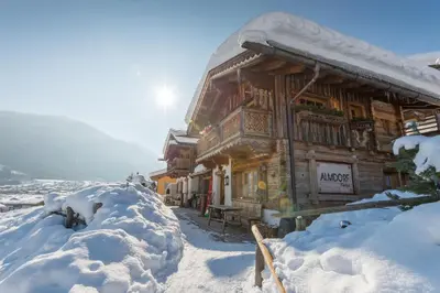 Naturlandschaft in der Nähe des Chalets