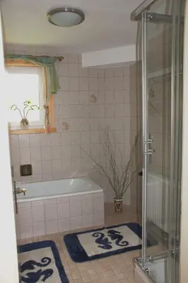 Ein Badezimmer in der Unterkunft Ferienwohnungen Klose