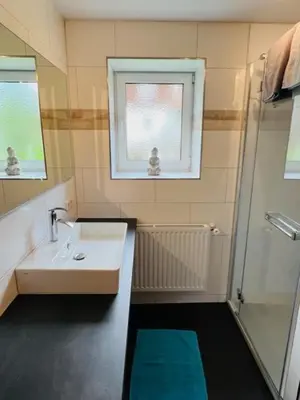 Ein Badezimmer in der Unterkunft Ferienwohnungen Klose