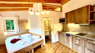 Küche/Küchenzeile in der Unterkunft Montanara Apartment & Zimmer
