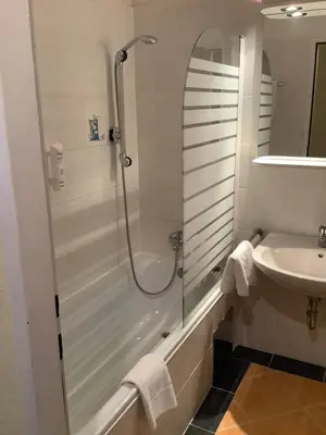 Ein Badezimmer in der Unterkunft Haus Seethurn