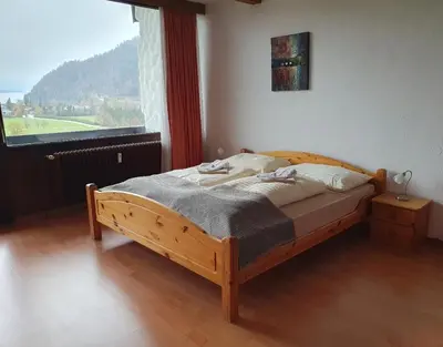 Ein Bett oder Betten in einem Zimmer der Unterkunft Haus Seethurn