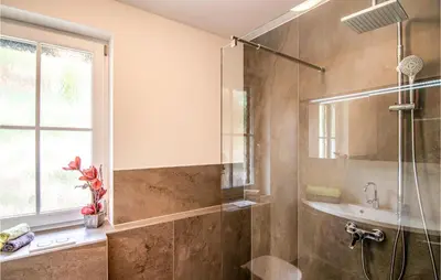 Ein Badezimmer in der Unterkunft Charmantes Ferienhaus