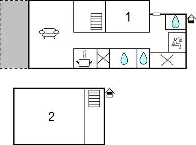Grundriss der Unterkunft Charmantes Ferienhaus