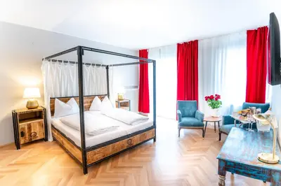 Ein Bett oder Betten in einem Zimmer der Unterkunft Altstadt Liebling