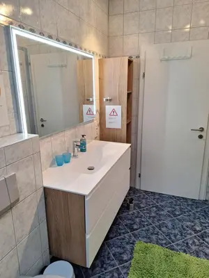 Ein Badezimmer in der Unterkunft Ferienwohnung Schicker