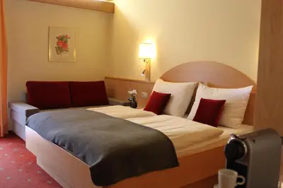 Ein Bett oder Betten in einem Zimmer der Unterkunft Apartment Panorama