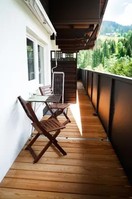 Ein Balkon oder eine Terrasse in der Unterkunft B&B Landhaus Vierthaler