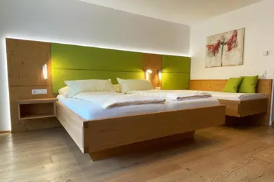 Ein Bett oder Betten in einem Zimmer der Unterkunft B&B Landhaus Vierthaler