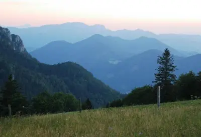 Naturlandschaft in der Nähe des Bauernhofs