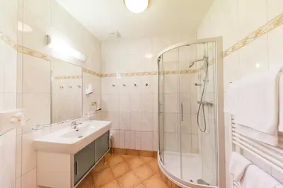 Ein Badezimmer in der Unterkunft Landhotel Timmerer