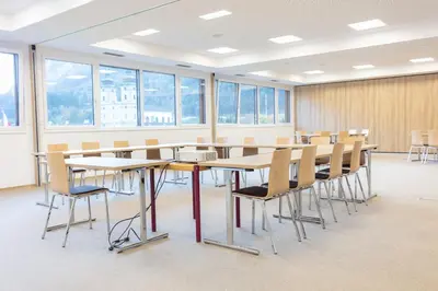 Der Geschäftsbereich oder Konferenzraum in der Unterkunft Seminar- & Sporthotel Freunde der Natur