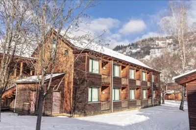 Ein allgemeiner Bergblick oder ein Berglick von der Ferienwohnung aus