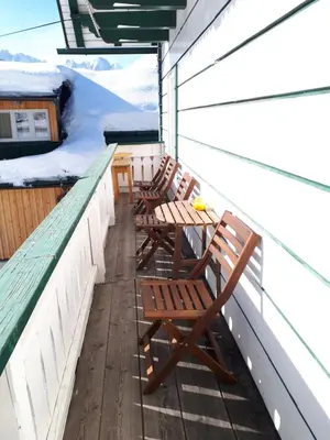 Ein Balkon oder eine Terrasse in der Unterkunft Pension Edelweiss Top 25 - Dachstein West