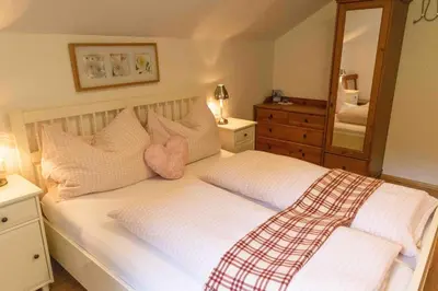 Ein Bett oder Betten in einem Zimmer der Unterkunft Appartements Jägerrast