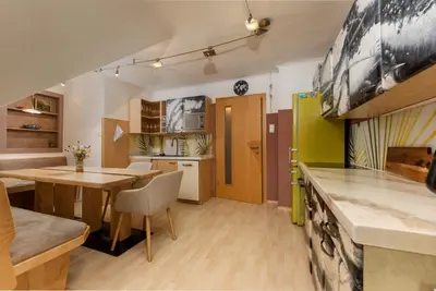 Küche/Küchenzeile in der Unterkunft Stadt-Chalet Schladming