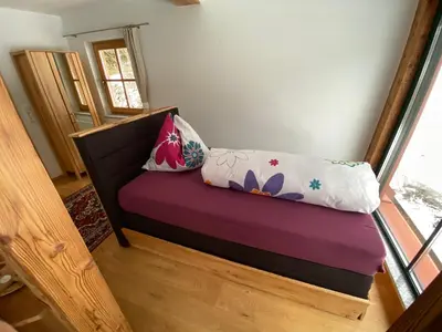Ein Bett oder Betten in einem Zimmer der Unterkunft Chalet Sodamin Alpin mit Wellness
