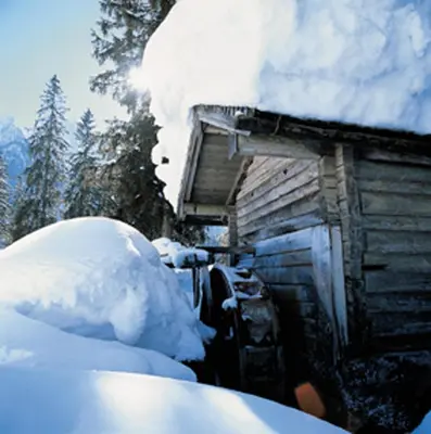 Haus Bergheimat im Winter