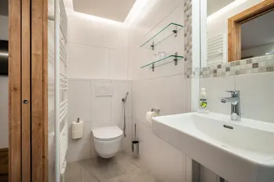 Ein Badezimmer in der Unterkunft Rickys Apartment Flachau