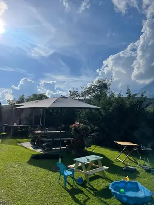 Ein Garten an der Unterkunft Unterfuchs