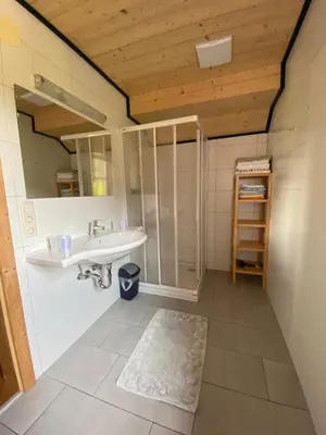 Ein Badezimmer in der Unterkunft Unterfuchs