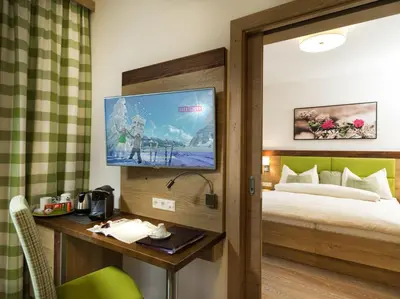 TV/Unterhaltungsangebot in der Unterkunft Apartments & Garni Alpenrose
