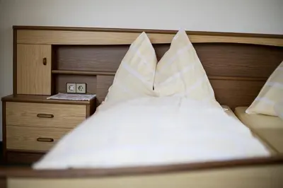 Ein Bett oder Betten in einem Zimmer der Unterkunft Kulmblick