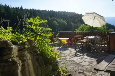 Naturlandschaft in der Nähe des Chalets