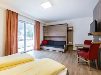 Ein Bett oder Betten in einem Zimmer der Unterkunft Studio in Kleinarl near Ski Amade Slopes