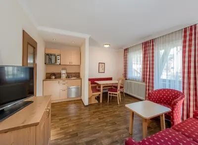 Küche/Küchenzeile in der Unterkunft Appartement Resort Hanneshof