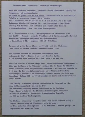 Grundriss der Unterkunft Ferienhaus Anke - Ausseerland Salzkammergut