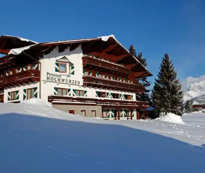 Hotel Garni Hochwurzen im Winter