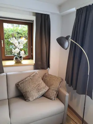 Ein Sitzbereich in der Unterkunft Bachschneider Apartments - by myNests