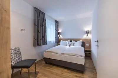 Ein Bett oder Betten in einem Zimmer der Unterkunft Haus Vogelmühle