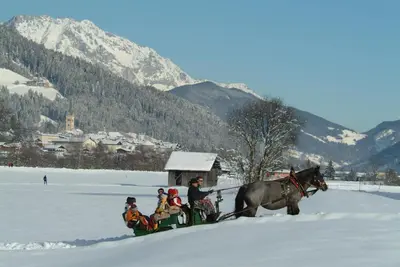 Alpen Chalet Eben im Winter