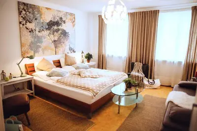Ein Bett oder Betten in einem Zimmer der Unterkunft DAS STERN - Rooms - Self Check-In