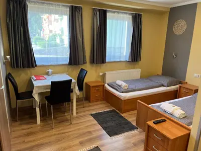 Ein Bett oder Betten in einem Zimmer der Unterkunft Kirschbaum Apartment