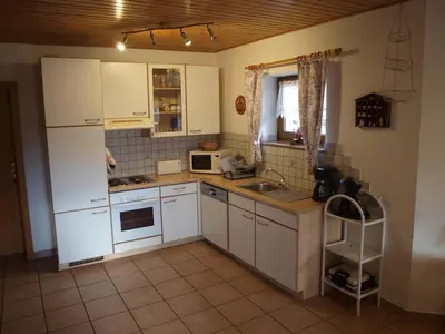 Küche/Küchenzeile in der Unterkunft Haus Schober