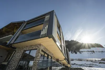 Das Gebäude in dem sich die Ferienwohnung befindet