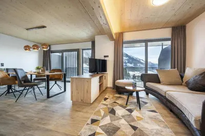 TV/Unterhaltungsangebot in der Unterkunft Weitenmoos Panorama Apartments