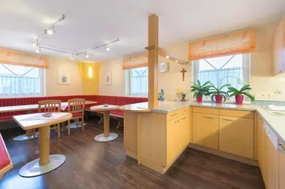Küche/Küchenzeile in der Unterkunft Haus Meneweger