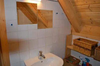 Ein Badezimmer in der Unterkunft Almhaus Völkl