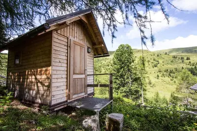 Naturlandschaft in der Nähe des Chalets