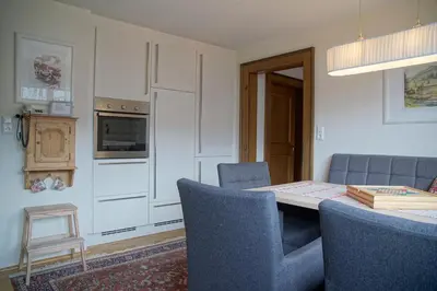 Küche/Küchenzeile in der Unterkunft Appartements Stocker - Zur Schmiede
