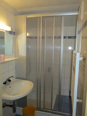 Ein Badezimmer in der Unterkunft Biohof Haus Wieser