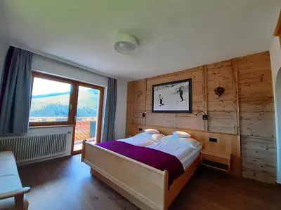 Ein Bett oder Betten in einem Zimmer der Unterkunft Pension Bergpracht